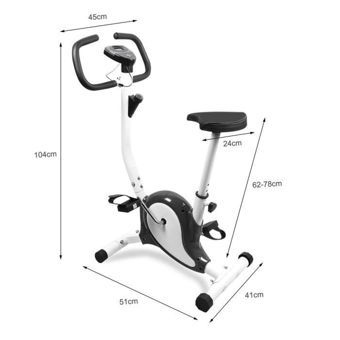 Velo d Interieur Velo de Fitness Velo d Appartement Velo Spinning Velo Biking Velo de Sport Maison Noir Blanc Capacite de Charge Cdiscount Sport