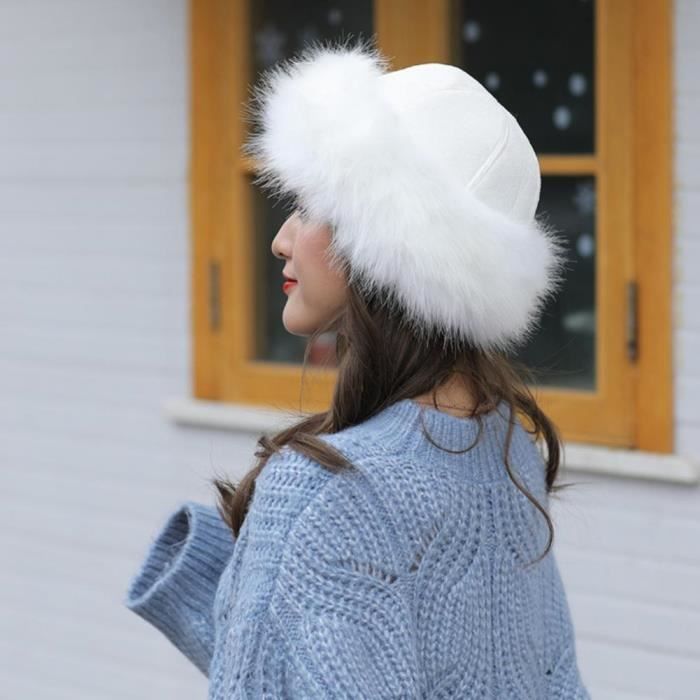 Bonnet Russe Femme En Fausse Fourrure - Doublure Polaire, Circonférence 56-65cm, Pour Hiver, Ski, Randonnée (plusieurs Couleurs) - 5