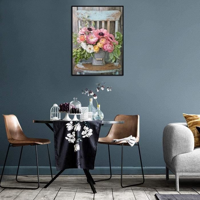 5D Diamond Painting Kit Completo: Albero Dei Fiori Di Ciliegio - Quadro 60x90cm (J-2228) Per Adulti E Bambini