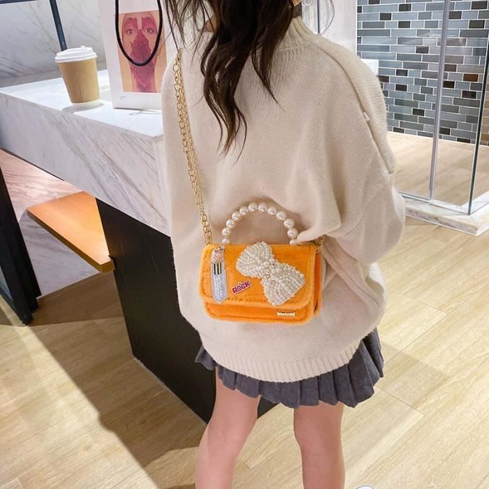 Sac main Mini sac main cor en pour enfants jolie sacoche