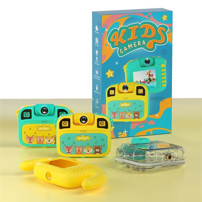 ARNSSIEN Téléphone Appareil Photo Enfant – Écran Tactile 2,8'' – Objectif Pivotant 180° – Jeux Et Apprentissage – Cadeau 3-8 Ans – A200