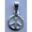 CHAÎNE en OPTION Pendentif PEACE and LOVE en ARGENT massif