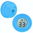 Fdit mètre de température d'humidité Mini thermomètre LCD numérique intégré circulaire hygromètre hygromètre compteur de-0