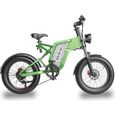 Vélo électrique GUNAI MX25 VTT Vert, 20", 1000W, Batterie Amovible 25Ah, 7 Vitesses, Fat Bike Adulte-0