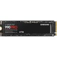 SAMSUNG - 990 PRO - Disque SSD Interne - 4 To - PCIe 4.0 - NVMe 2.0 - M2 2280 - Jusqu'à 7450 Mo/s (MZ-V9P4T0BW)-0