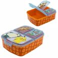 Boîte à Repas | Pokemon | 3 Compartiments Séparés | Boîte Collation-0