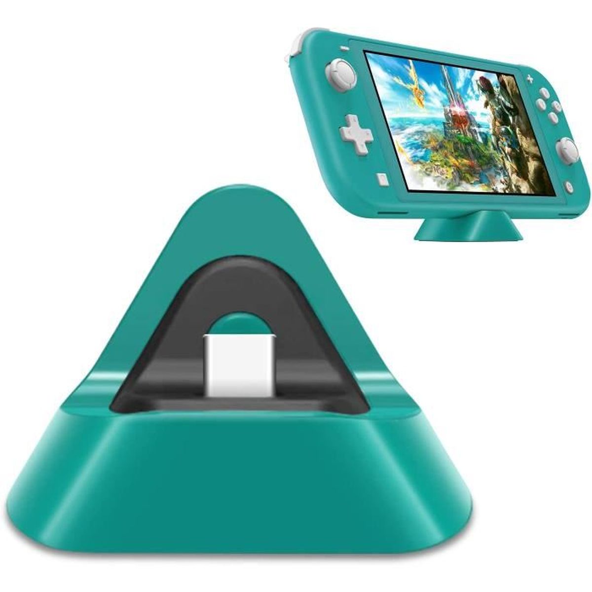 Station De Chargeur Pour Nintendo Switch Lite Station De Charge Pour Support Stable Pour Switch Lite Avec Port D Entree De Type C Cdiscount Jeux Video