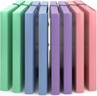 ACROPAQ- 8 x Chemise à Élastiques et à 3 Rabats A4- Jusqu'à 200 pages, Dos 3 cm- Chemises cartonnées, Range Document- 245x325x30 mm