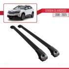 APLINE Compatible avec Citroen C5 Aircross 2018-2025 ACE-1 Barres de Toit Railing Porte-Bagages de Voiture NOIR Alu 2 Barres