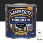 Peinture - JULIEN - Hammerite - 2.5 L - Noir - Glycérophtalique - Brillant