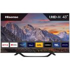 HISENSE 43A63H - TV LED 43" (108 cm) - 4K UHD (3840 x 2160) - Dolby Vision - TV connecté - 3 x HDMI 2.0 - Bords ultra fins