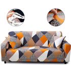 AZ KING Housse Canapé 3 Places,Housse de Canapé élastique à l'aise avec Accoudoirs,Housse Canape Pour Chiens et Chats-Orange