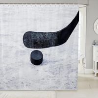 Rideau Douche Palet, Rideau de Bain Palet Polyester Tissu Rideaux de Douche Anti Moisissure Imperméable, 12 Crochets, 180 x 200 cm