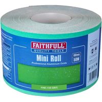 Faithfull AR100120G Rouleau de papier de verre abrasif Alumine 100 x 50m 120g Vert (Import Grande Bretagne)