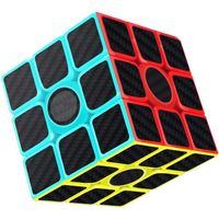 Cube Magique, 3x3x3 Speed cube de Vitesse Magique Lisse Facile à Tourner pour Jeu d'entraînement Cérébral ou Cadeau de Vacances