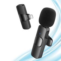Micro Cravate Sans Fil pour iPhone PLUG-PLAY Microphone Système pour Entretien Youtube Vlog Live Stream Interview Tournage