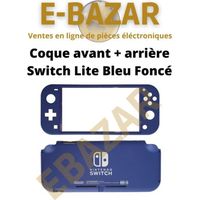 EBAZAR Coque intégrale Switch Lite Bleu foncé avant et arrière Nintendo Switch Lite