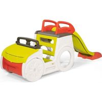 SMOBY - Adventure Car - Multi-activités - Voiture avec poste de conduite, toboggan et bac à sable