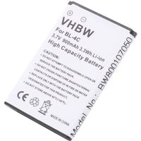 vhbw Batterie compatible avec Doro PhoneEasy 2424, 5030, 5031, 507S, 6021, 6041, 6050, 6051, 6120 smartphone (900mAh, 3,7V, Li-ion)