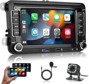 AUTORADIO Carplay Android Autoradio pour VW Golf, GPS Navi Bluetooth HiFi WiFi Android Auto, écran Tactile 7