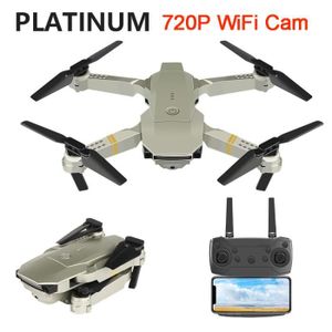 DRONE Caméra Glod 720P - Drone E58 RC 2.4Ghz Wifi FPV 4K