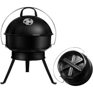 BARBECUE Barbecue Charbon de Bois Pliable BBQ Gril Portable pour Barbecue Extérieur de Jardin Camping et Pique Nique (pour 3-5.[Y1196]