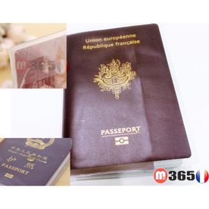 étui Passeport NOVAGO Protège Passeport Porte Passeport Blanc 