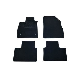 TAPIS DE SOL Tapis de sol sur mesure pour Peugeot 207 - CUSTO AUTO - Vendôme Noir - Moquette Aiguillette 550g/m2