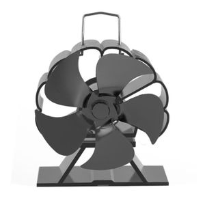SERVITEUR DE CHEMINÉE Ventilateur à 5 lames - Mini ventilateur de poêle 
