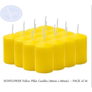 40/ mm X 60/ mm Aura Bougies Pilier Rouge
