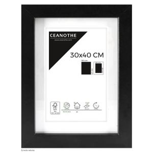 40x50 cm pour Tableaux en Format 30x40 cm Deha Passe-Partout Noir
