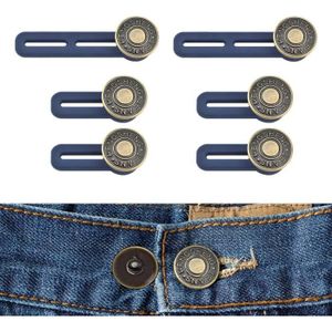 6 Pack Bouton Jean, Extension de Bouton Pantalon Bouton Jeans Élastique en  Metal et Silicone pour Femmes Enceintes, Jeans, Pantalons - Cdiscount  Beaux-Arts et Loisirs créatifs