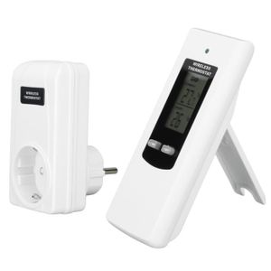 THERMOSTAT D'AMBIANCE Thermostat sans fil HURRISE - Télécommande, sécurité ABS ignifuge - Blanc