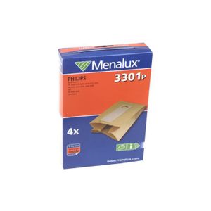 Menalux 2585 P 4 sacs d'aspirateur : : Cuisine et Maison