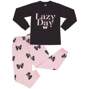 PYJAMA Pyjamas A2Z 4 Kids Lazy Day Imprimé Vêtements d'intérieur Pyjama Ensemble Pour Filles 2-13 Ans