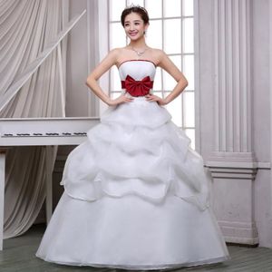 Robe de mariée blanche et bordeaux cheap