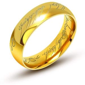 Bague anneau le seigneur des anneaux 'le precieux' golum or argent noir classe 