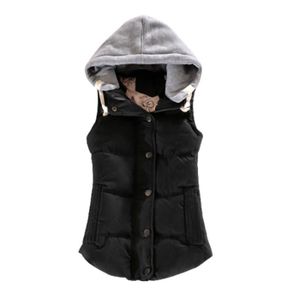 Doudoune Sans Manches Longue Avec Capuche - Gilet Ultra Chaud Pour Femme - Parka Léger D'hiver Avec Poches