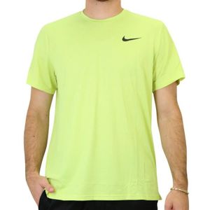 MAILLOT DE RUNNING T-shirt de Running Homme Nike Dry Top - Jaune Fluo