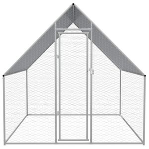 POULAILLER GAR'S Cage extérieure pour poulets Acier galvanisé 2 x 2 x 2 m(7803)