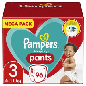 COUCHE PAMPERS Baby-Dry Pants Taille 3 - 96 Couches-Culottes