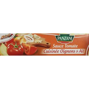 SAUCE CHAUDE Panzani Sauce Tomate cuisinée aux Oignons et à l'Ail 180 g