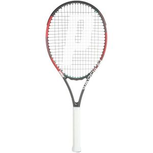 CORDAGE BADMINTON Raquette de tennis Prince warrior 100 (285g) - gris/orange/blanc - 106/108 mm