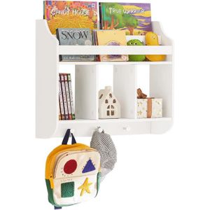 MAMOI® Bibliothèque meuble de rangement pour enfant, Petite bibliotheque  murale, Etagere livre et meuble pour chambre de bebe, Bibliothèques