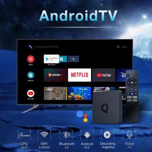 Décodeur TV D9 - HD 4K 5G Android 10.0 Dual Band WiFi TV Box tv