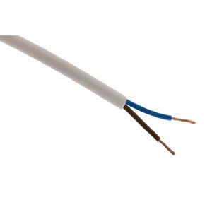 CÂBLE - FIL - GAINE Câble d'alimentation électrique HO5VV-F 2x 1 Blanc