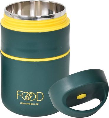 Boite Alimentaire Isotherme Euakee Boîte Repas Isotherme 860ml - Acier Inoxydable 304, Conservation 12h Chaud/24h Froid Conteneur Chaud Froid
