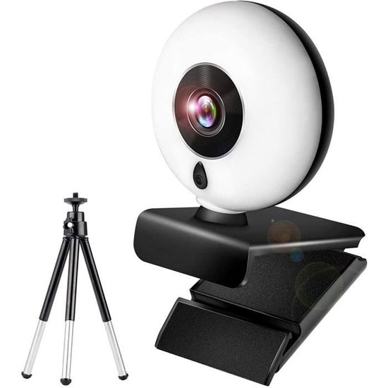 Webcam 4K Avec Anneau Lumineux - Idéale Pour Streaming Et Réunions - 7