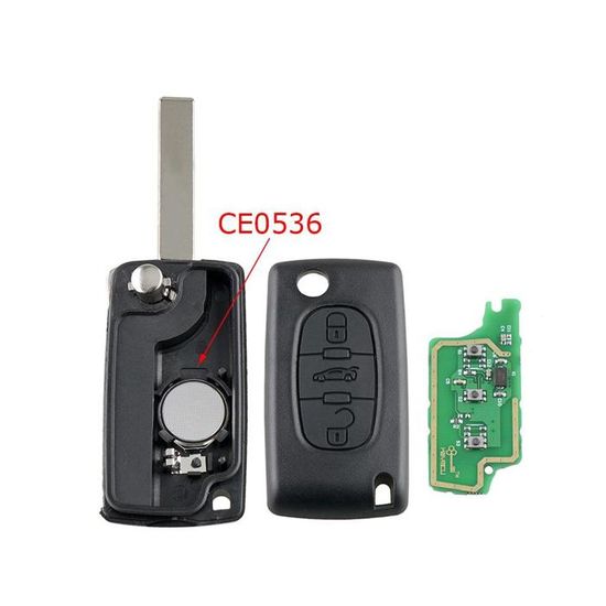Coque De Télécommande Pour Clé CITROËN - Modèle CE0536, Compatible C2, C3, C4, C5, C6, Berlingo