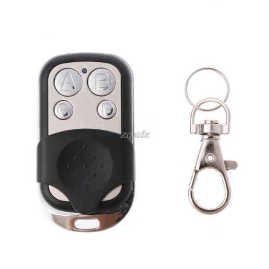 Télécommande De Porte De Garage 433,92 MHz, 27A 12V, Portée 100m - Clé Antivol Portable Pour Portail Et Volets - 4
